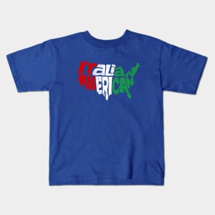 Italian American Map Kids T-Shirt